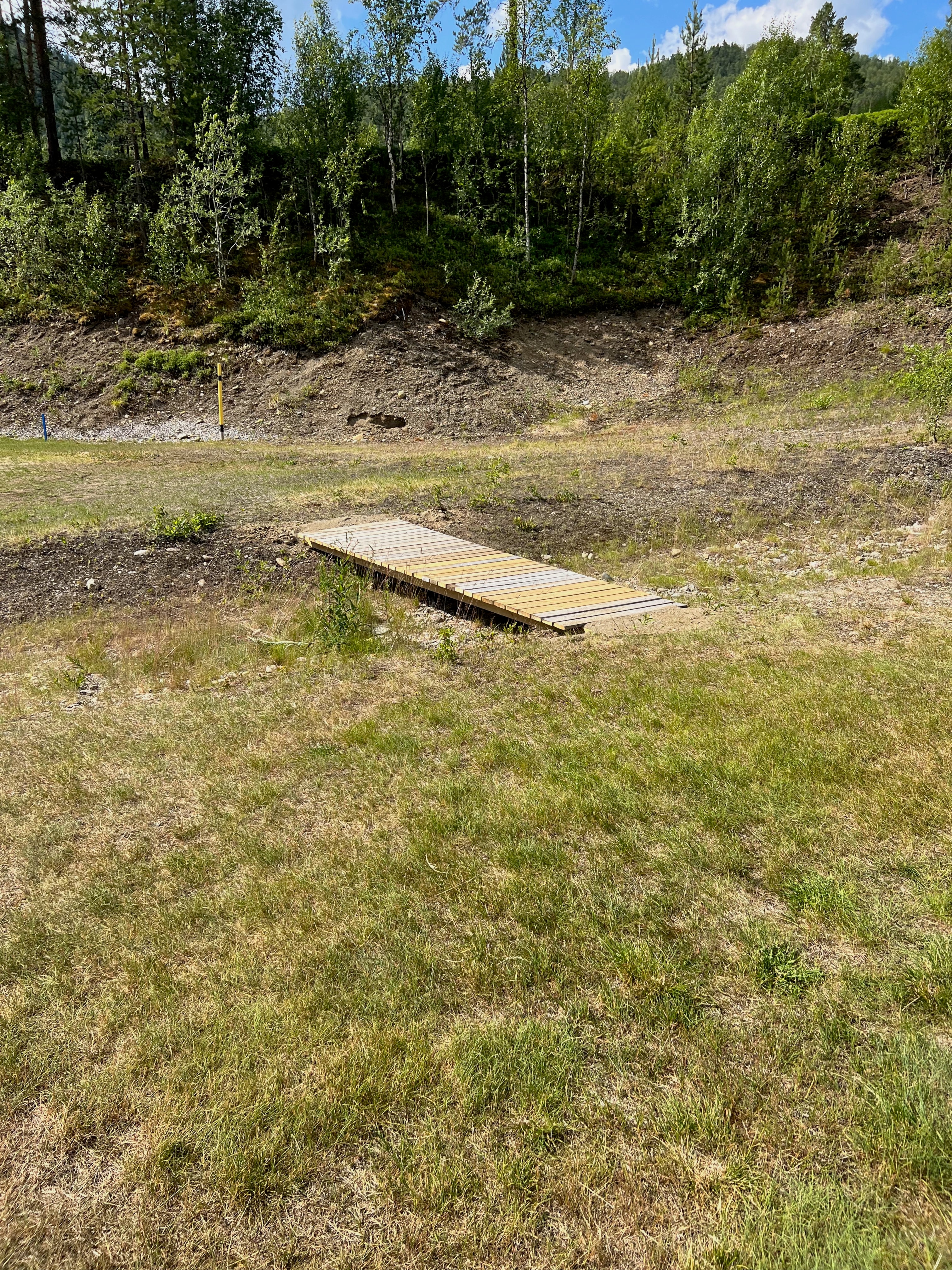 Ny bro over elvedalen på hull 5/14